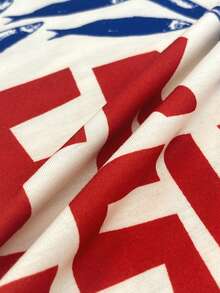 Women's Casual Loose Ocean Fish Element Print Round Neck Short Sleeve T-Shirt - Multicolor - View 9