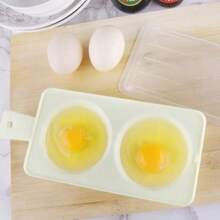 1Pc Egg Steamers Tools Two Poacher Sandwich Breakfast Plastic Material Put Microwave Oven Kitchen Cooking Accessories Gadgets
