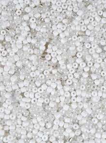 40g Perles de verre de 4 mm de couleurs mélangées, perles intercalaires transparentes de couleur unie convenant à la fabrication de bijoux, bracelets, boucles d'oreilles, pendentifs et colliers DIY