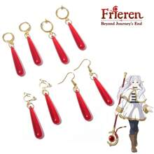 rongji jewelry Brincos Pingente de Resina com Lágrima Vermelha, Cosplay da Fukawa Touko