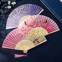 1pc/5pcs/10pcs/20pcs/30pcs/40pcs/50pcs Customized Tasseled Paper Folding Fans, Can Personalize With Names, Numbers, Ideal For Weddings, Parties, Balls, Holidays, Birthdays, Great Gift Choice