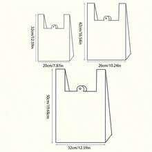 50pcs Plastic T-Shirt Bags With Handles, Plastic Bags In Gift Wrap Bags - Plastic Bags In Food Wrap Bags - Plastic Bags In Trash Bags - Bags Plastic - Gift Bags Plastic - Plastic Bags For Food - Shopping Bags Plastic - Plastic Bags Large - Plastic Bags For Drinks - Mini Bags Plastic Polyethylene Shopping Bags For Groceries, Vegetables, Fruits, Snacks - And Convenient, Suitable For Supermarkets, Restaurants, Retail Stores, And Home Organization - Green - View 3