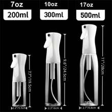 1pc 7oz/10oz/17oz Hair Spray Bottle – Superfine Continuous Water Mister For Hairstyling, Cleaning