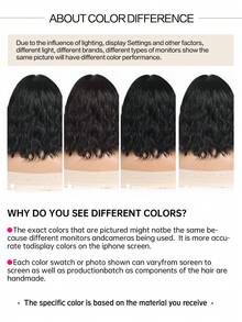 高品质 12 英寸中长黑色卷发无刘海优雅女士合成耐热纤维假发适合度假、母亲节、日常使用 - 黑色 - 查看 7