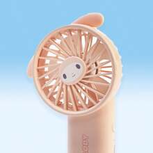 Miniso Sanrio My Melody 1800mAh Portable Mini Fan, USB Rechargeable ABS Plastic With Pink Bow Design, 3-Speed Settings & 9H Battery Life, Perfect For Summer Outings & Office Cooling(1 PC)