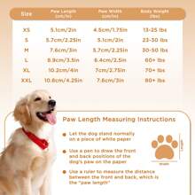 Hot Pavement Dog Shoes - Suitable For Small, Medium And Large Dogs, Dog Boots Paw Protectors, Easy To Wear And Take Off, Anti-Slip, Waterproof, Easy To Clean Beach And Snow Dog Boots For Hot Summer Pavement