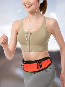 Túi đeo hông thể thao unisex, chống nước và thoải mái, túi đeo chéo tập thể dục, có dải phản quang an toàn, túi đựng điện thoại khi đạp xe, đai chạy bộ. - Nhiều màu - Xem 5