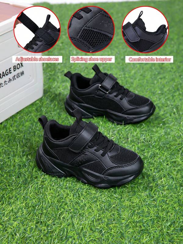 1 Pair Children's Breathable Mesh Sports Shoes, Fashionable Low-Top Casual Sneakers For Boys And Girls, Suitable For All Seasons