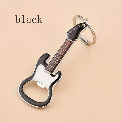 1 pieza Llavero con forma de guitarra, regalo ideal para hombres, llavero para llaves de coche