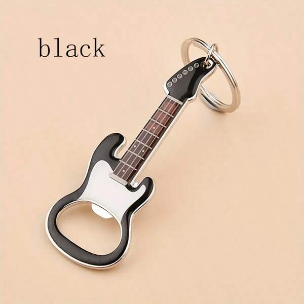 1 Stück Gitarren-förmiger Schlüsselanhänger, ideales Geschenk für Männer, Schlüsselring für Autoschlüssel