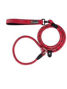 专业遛狗牵引绳、宠物防拉链绳、训练项圈项链配件 - 灰色 - 查看 5