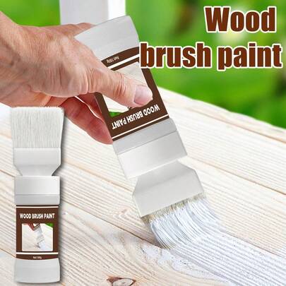 Wood Brush Paint, Used For Renovation And Color Change Of Wooden Furniture, Doors And Windows, Quick Coloring, DIY Wood Paint,180g