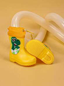 1 paio di stivali da pioggia per bambini adatti per tutte le stagioni, antiscivolo e resistenti all'usura, scarpe da pioggia per bambini e bambine, con design a forma di dinosauro o coccodrillo, impermeabili e anti-odore, scarpe da acqua sportive, adatte per giochi all'aperto e abbigliamento nei giorni di pioggia, e per viaggi all'esterno durante la stagione delle piogge