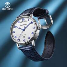 OCHSTIN Herren Uhr Automatikuhr für Herren, luxuriöse königliche Geschäfts Mechanik Sport Männer Uhr mit automatischem Datum und Tag, Lederarmband