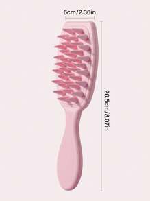 1 PIEZA Cepillo de champú masajeador del cabelludo, cepillo de cabello de silicona con mango largo para el crecimiento del cabello y eliminación de caspa, para uso doméstico Cepillo de cabello, Peine, Herramientas para el cabello, Productos y accesorios para el cabello para peluquería, Salón de belleza, Artículos esenciales de viaje, Regreso a la escuela, Artículos esenciales de viaje, Accesorios para el cabello para mujeres