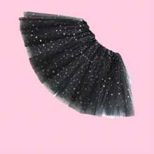 1pc Girls' Everyday Versatile Star Tulle Skirt, Suitable For Daily Wear And Holiday Dance Performances, Lightweight And Fluffy