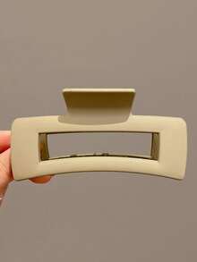 4 件/1 件女式 10.6 厘米/4.17 英寸黑色、白色、卡其色、棕色大方形轻质塑料发夹，时尚百搭高端优雅简约风格发饰，适合日常休闲、派对、通勤、度假、发型设计、洗脸、化妆、服装搭配发爪爪夹发夹发夹发夹发夹秋冬