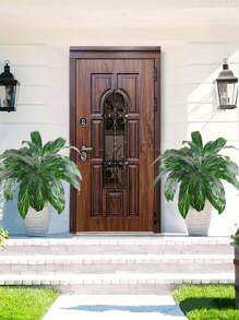 1PC/4PCS Artificial Plants False Tropical Green Shrubs Decoration Realistic Touch Artificial Leaf Stems Suitable For Outdoor Interior Decoration Home Garden Party Wedding Bedroom Room Office Decoration