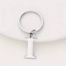 1 件男士不锈钢 A-Z 字母钥匙扣，26 个字母钥匙扣，适用于汽车钥匙汽车配件包魅力学校可爱哥特 Y2k - 銀色 - 查看 33