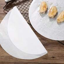 50pcs/100pcs Round Baking Parchment Paper (6 Inch/8 Inch), Suitable For Nonstick Baking Pans, Ideal For Quiche, Cake, Cookies, Bread, Air Fryer, Dutch Oven, Baking, Frying, Steaming, Microwave - Multicolor - View 11