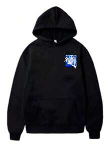 Moletom Picho Derretido Azul Blusa de Frio Streetwear Lançamento Casaco Algodão Quentinho Blusão Flanelado Moleton - Envio Imediato