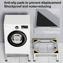 Heavy Dduty Stainless Steel Base Bracket Mini Fridge Stand For Coffee Bar Mini Fridge Organizer Washing Machine Bracket Office Small Water DispenserBase Garden And Indoor Potting Bases For Home Dorm