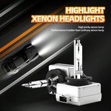 2 PCS 24000LM LED Xenon Lamps D1S D2S D3S D4S 6000K Cool White High & Low Beam, 300% Brightness, 50000hrs Lifespan, Plug-N-Play Bulbs For Vehicles