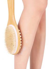 3 pièces/1 pièce Ensemble d'outils de nettoyage du corps avec brosse de gommage du corps à long manche détachable, brosse pour le visage, brosse de massage des pieds et du dos, brosse douce pour la douche et le bain