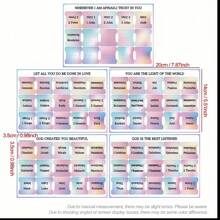 Rainbow Theme Layered 75 Spanish Bible Labels By WUSITO - Repositionable Men's And Women's Study Bible Labels, Large Font Stickers, With English And Spanish Book Names, Very Suitable For Bible Diary Supplies, Scripture Navigation