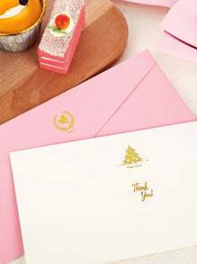 500Pcs/Roll Round Transparent Gold Thank You Stickers Cute Sealing Label Sticker For Envelope Gift Decor Stationery Stickers, Back To School Valentine's Day Mother's Day Graduation