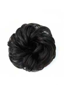 1 Stück Haar-Extensions mit lockiger Welle für unordentlichen Dutt, synthetische Dutt Perücken für Frauen, Haargummis, Haarbänder, Haargummis, Haargummis, Haarseil, Haargummi