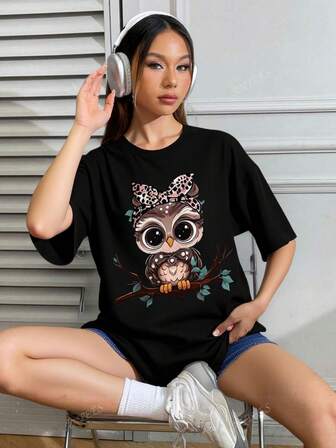 Animal  Casual  Poliéster        Deportivo  Oficina  Casa