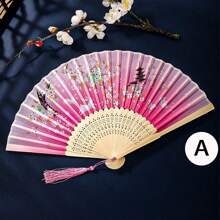 1pc/5pcs/10pcs/20pcs/30pcs/40pcs/50pcs Customized Tasseled Paper Folding Fans, Can Personalize With Names, Numbers, Ideal For Weddings, Parties, Balls, Holidays, Birthdays, Great Gift Choice