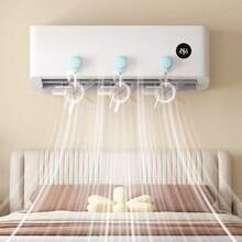 1 件吸盘空调导风板，婴儿和产后使用防直吹，轻松包围自然风，钢制轴承，运行更安静、无噪音，适用于壁挂式空调或柜式空调插座 - 藍色 - 查看 1