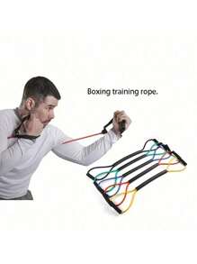 1 Pc Premium Silicone Boxing Training Rope - Improve Speed, Agility And Endurance In Muay Thai, Boxing And Kick Training - Uncharged, Adult Size And Durable Resistance Rope For Fitness Enthusiasts, Boxing Training, Boxing Accessories, Boxing Supplies,Father's Day, Mother's Day, Christmas, Thanksgiving, Halloween, Valentine's Day Gifts