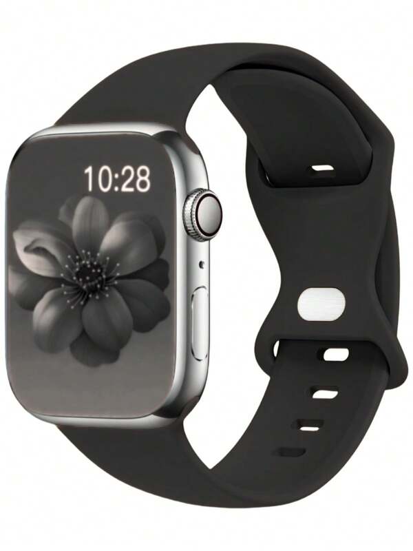 Kids Solid Color Compatible With Apple Watch Band Compatible With Series 10/9/8/SE/Ultra 1&2 (38mm/40mm/41mm/42mm/44mm/45mm/46mm/49mm) - Hypoallergenic Soft Silicone, Non-Slip & Breathable Strap For Boys Girls