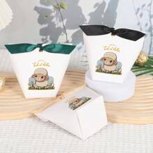 10 sztuk Wygodne i praktyczne akcesoria na przyjęcie weselne na Eid Al-Adha, miniaturowa torebka na słodycze i przekąski, odpowiednia na spotkania rodzinne, imprezy, święta, pudełko na słodycze i ciasteczka