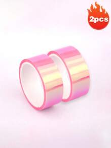 Creative Rainbow Film Laser Tape, Cool Colored Decorative Waterproof Tape, Handbook DIY Material Collage,Diary DIY Office School Supply Stationery