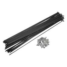 Bicycle Spokes Steel Bike Spoke With Nipples For Most Bicycle - Black 290mm 13G 40Pcs Steel - View 1