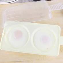 1Pc Egg Steamers Tools Two Poacher Sandwich Breakfast Plastic Material Put Microwave Oven Kitchen Cooking Accessories Gadgets