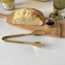 1pc Stainless Steel Thicker Serving Tong For Toast, Grilled Meat And Food