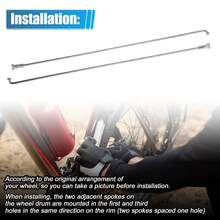 Bicycle Spokes Metal Bike Spoke With Nipples For Most Bicycle - 銀色 213mm 14G 36件金屬 - 查看 4