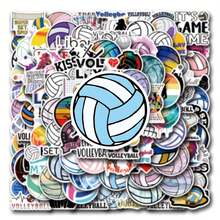 Volleyball Dekorative Aufkleber für Schreibwaren, Tassen, Gepäck, Skateboard, Gitarre, Scrapbooking, Handy, Laptop