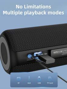 ZEALOT S51 20W 无线音箱，便携式户外低音炮，IPX5 防水，1800mAh 电池，8 小时播放时间，立体声，兼容 SD 卡/USB/AUX/支持菊花链连接，适用于家庭影院/户外派对/广场舞 - 彩色 - 查看 12