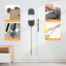 Extendable Duster, Super Microfiber Extendable Duster With Flexible Brush Head - Reusable, Washable Dusting Tool, Duster Brush, Bendable Duster Brush, Reusable, Washable Ceiling Fan Duster, No Battery Needed, Suitable For High Ceilings, Furniture, Cars, Cleaning Supplies, Living Room, Bedroom, Kitchen, Car Cleaning, Cleaning Tools - Multicolor - View 19