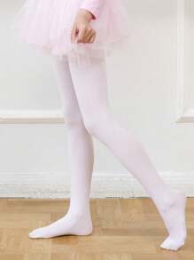 3 piezas Medias de ballet para niñas de unicolor