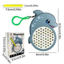 1 set Lavagna magnetica mini per bambini, giocattolo magnetico educativo portatile, coordinazione mano-occhio, sviluppo della concentrazione, rilassamento, lavagna magnetica cancellabile e riutilizzabile, adatta per aereo, strada, auto, regali per bambini, per bambini da 3+ anni