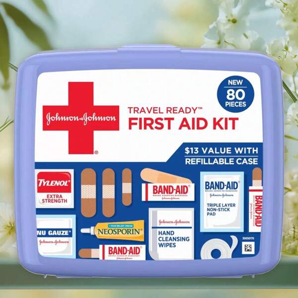 Johnson & Johnson First Aid Kit - 80ct
