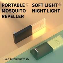 RAF Electronic Mosquito Repellent, USB Plug-In Household Indoor Mosquito Repellent, Physical Electronic Mosquito Repellent Sound Wave Mosquito Repellent, Soft Light Night Light Design, Suitable For Use In Rooms, Offices And Student Dormitories.Mosquito Repellent,Mosquito Killer,Mosquito