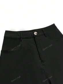 Casual High Waist Loose Flap Pockets Wide Leg Cargo Pants For Spring/Summer